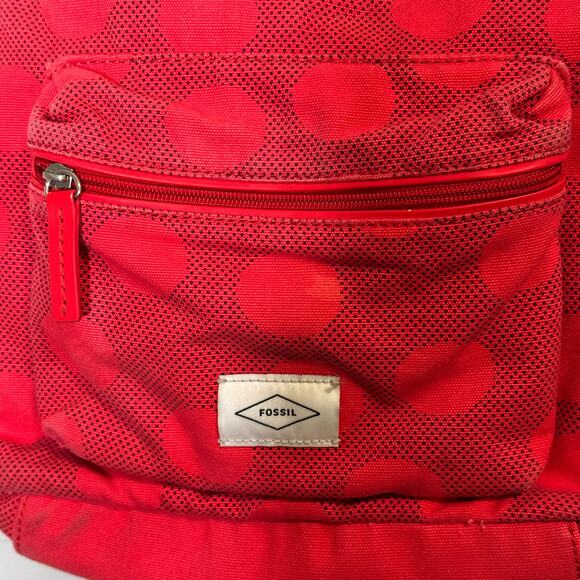Fossil Ella Women\'s Red Polka Dot Travel Backpack Bags One Size main image 12